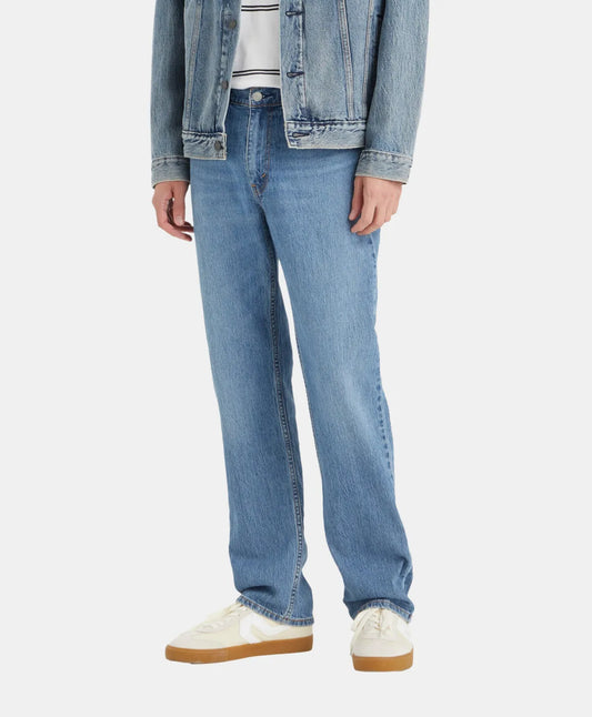 Levis 514 men jeans straight fit zipper stretch cool light blue