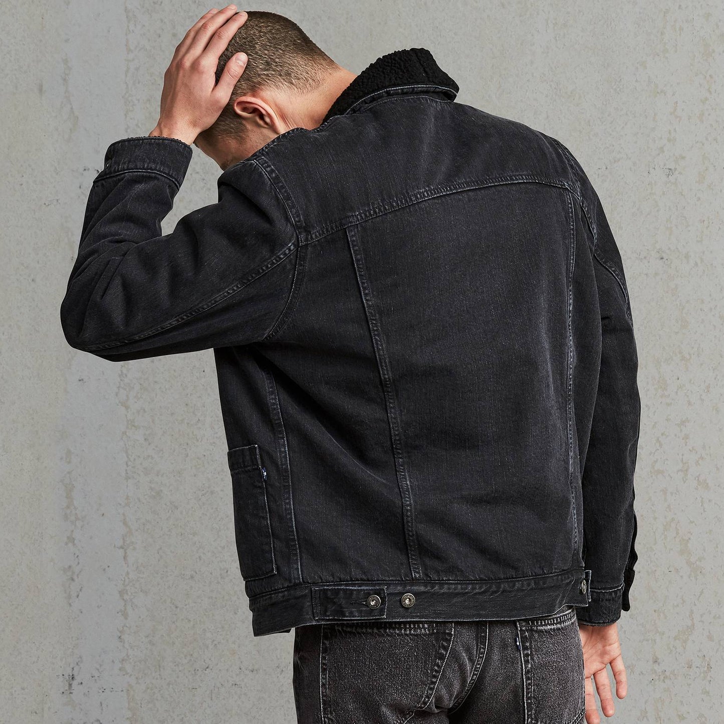 Levis® Made & Crafted™ Shawl Collar Trucker - Black 34463-0001