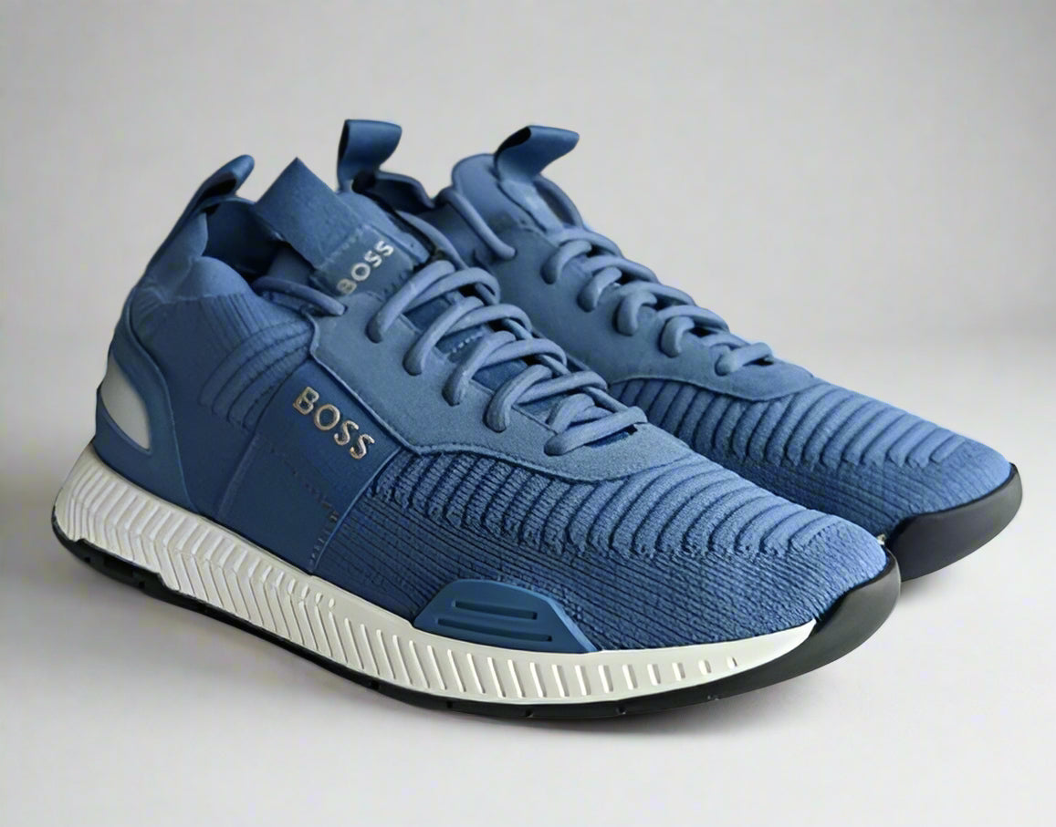 Hugo Boss Footwear Titanium Runn knstA 50470596 | Ligth Pastel Blue | Lace-up Sneakers