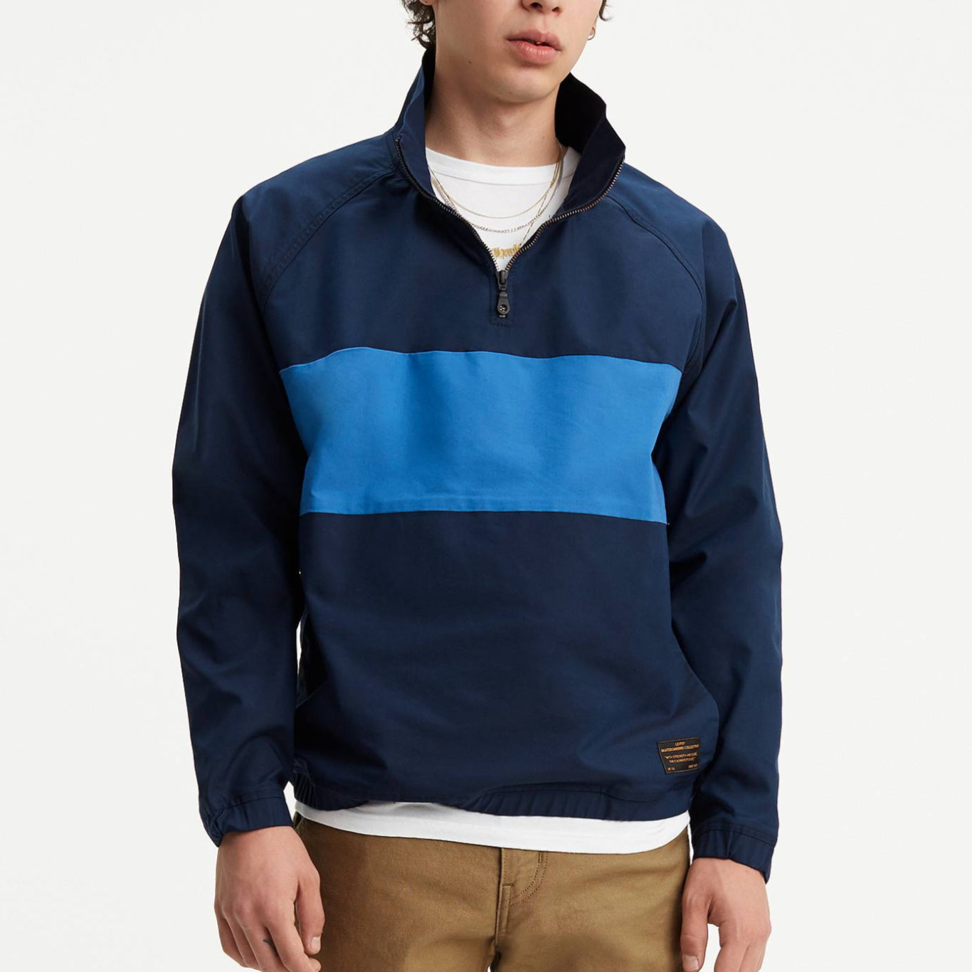 Levi's® Skate Quarter Zip Jacket Navy Blazer 69883-0000