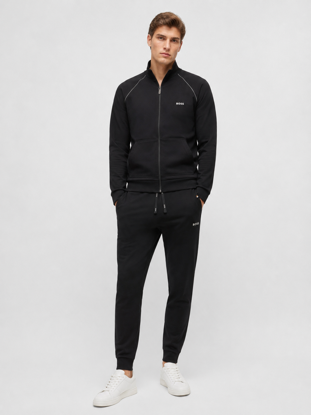 BOSS Men’s Mix&Match Navy Loungewear Set - Jacket & Pants