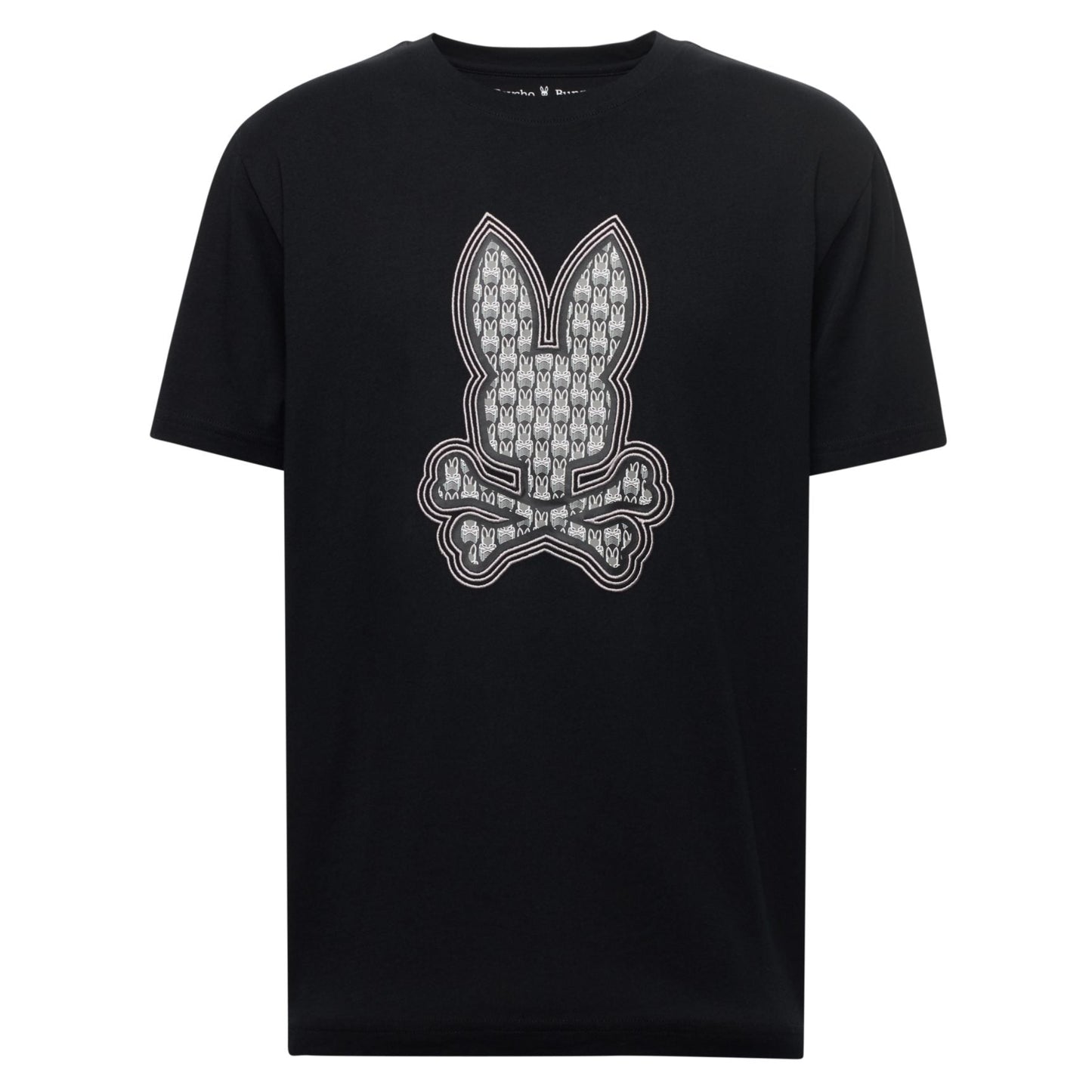 Psycho Bunny Men's Johnny Graphic Tee Black Logo T-Shirt MT0200159 001