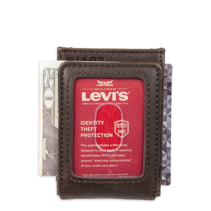 Levi's Wallet RFID Identity Theft Protection Bifold 31LV160016 - Brown