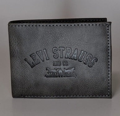 Levi's Wallet RFID Identity Theft Protection Trifold 31LP220044 - Gray