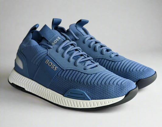 Hugo Boss Footwear Titanium Runn knstA 50470596 | Ligth Pastel Blue | Lace-up Sneakers