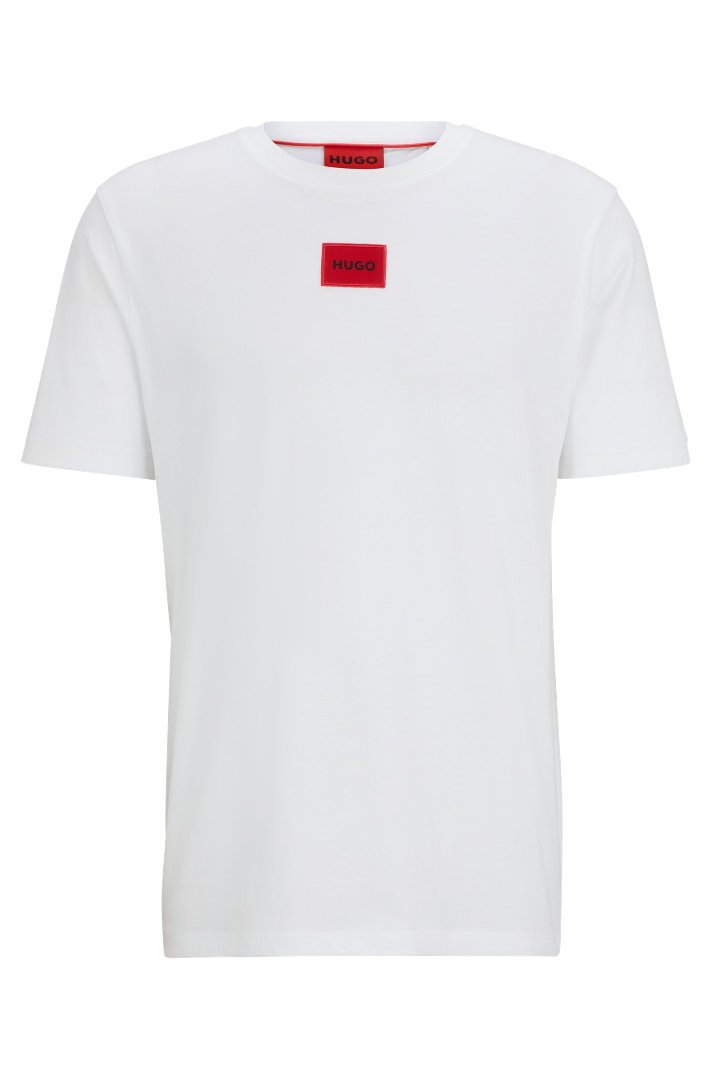 Hugo Boss crew neck t-shirt with logo label - Main Image