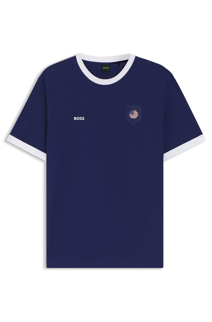 Boss Men’s Country Flag Stretch Cotton T-Shirt 50562134