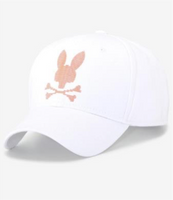 Psycho Bunny Mens Ian Baseball Cap B6A352S1HT - 100
