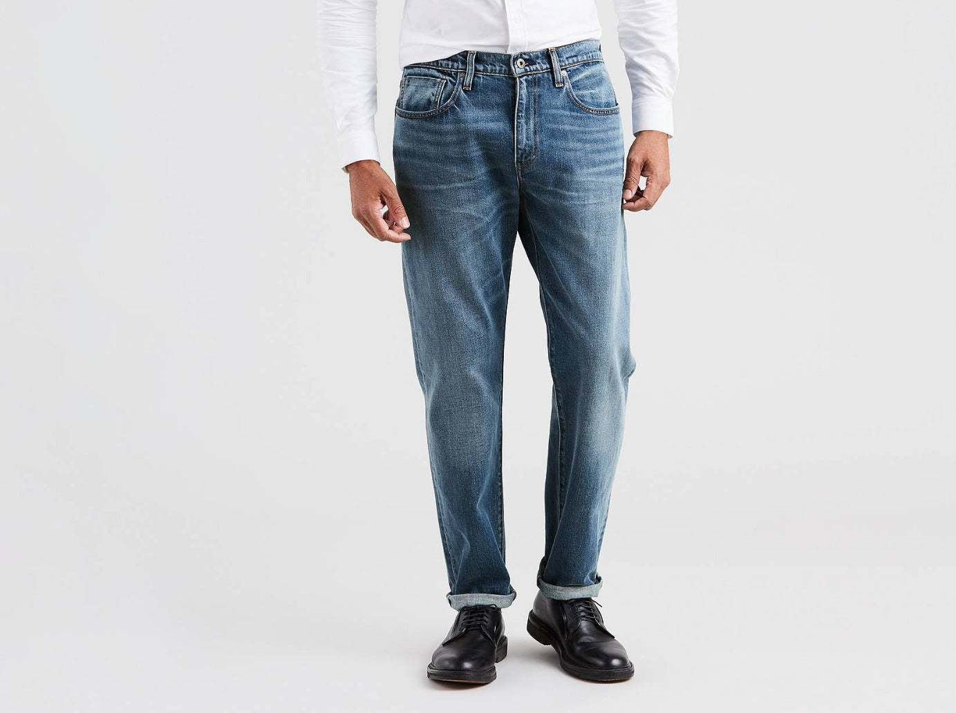 Levi's® Made & Crafted® 502™ regular taper fit selvedge 565180009 men jeans blue